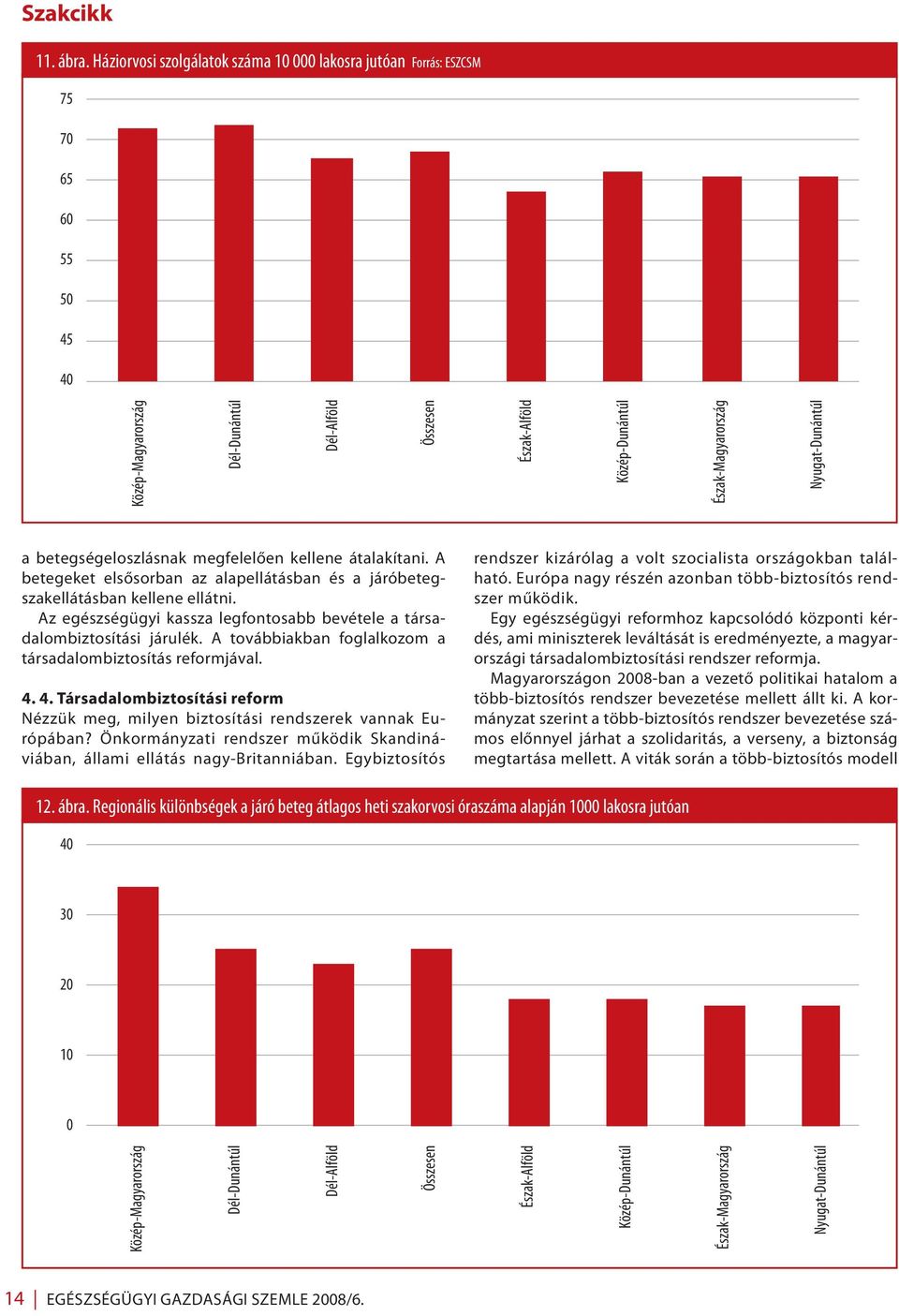 Nyugat-Dunántúl a betegségeloszlásnak megfelelően kellene átalakítani. A betegeket elsősorban az alapellátásban és a járóbetegszakellátásban kellene ellátni.