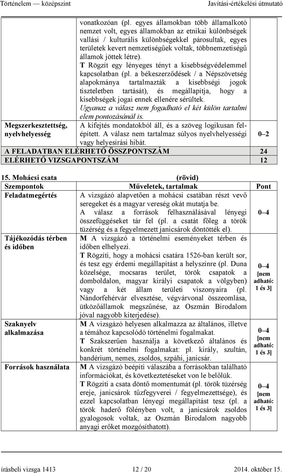 államok jöttek létre). T Rögzít egy lényeges tényt a kisebbségvédelemmel kapcsolatban (pl.