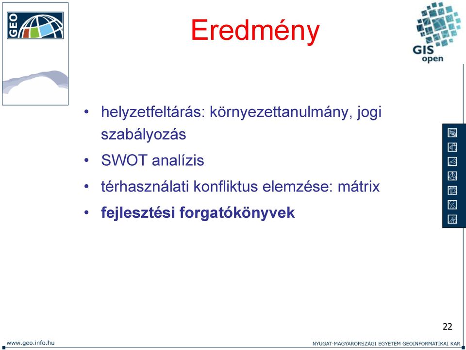 SWOT analízis térhasználati