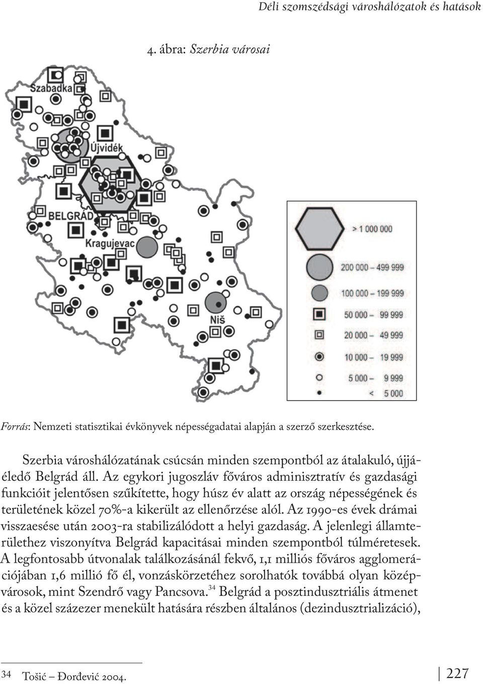 Az egykori jugoszláv főváros adminisztratív és gazdasági funkcióit jelentősen szűkítette, hogy húsz év alatt az ország népességének és területének közel 70%-a kikerült az ellenőrzése alól.