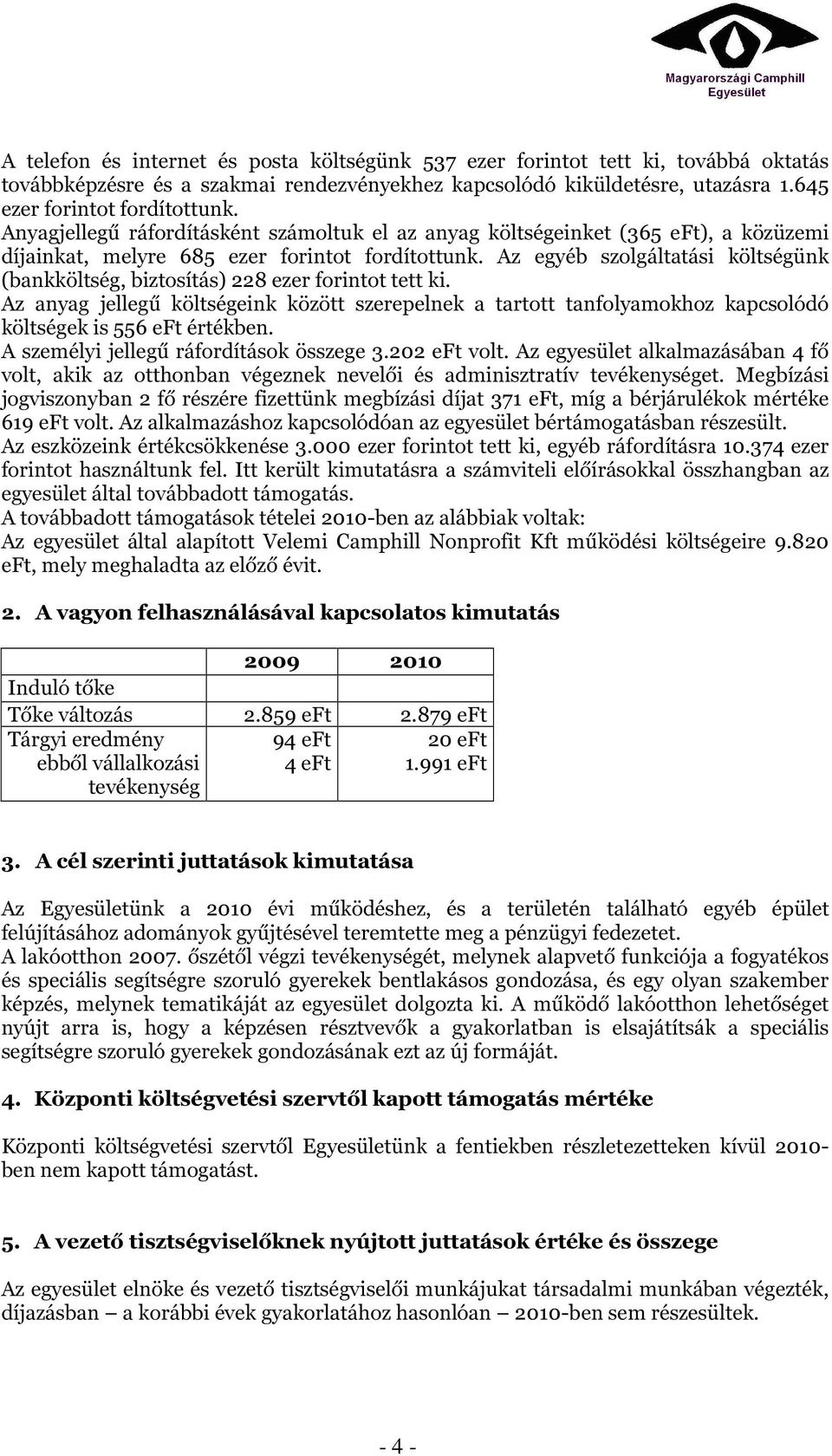 Az egyéb szolgáltatási költségünk (bankköltség, biztosítás) 228 ezer forintot tett ki.