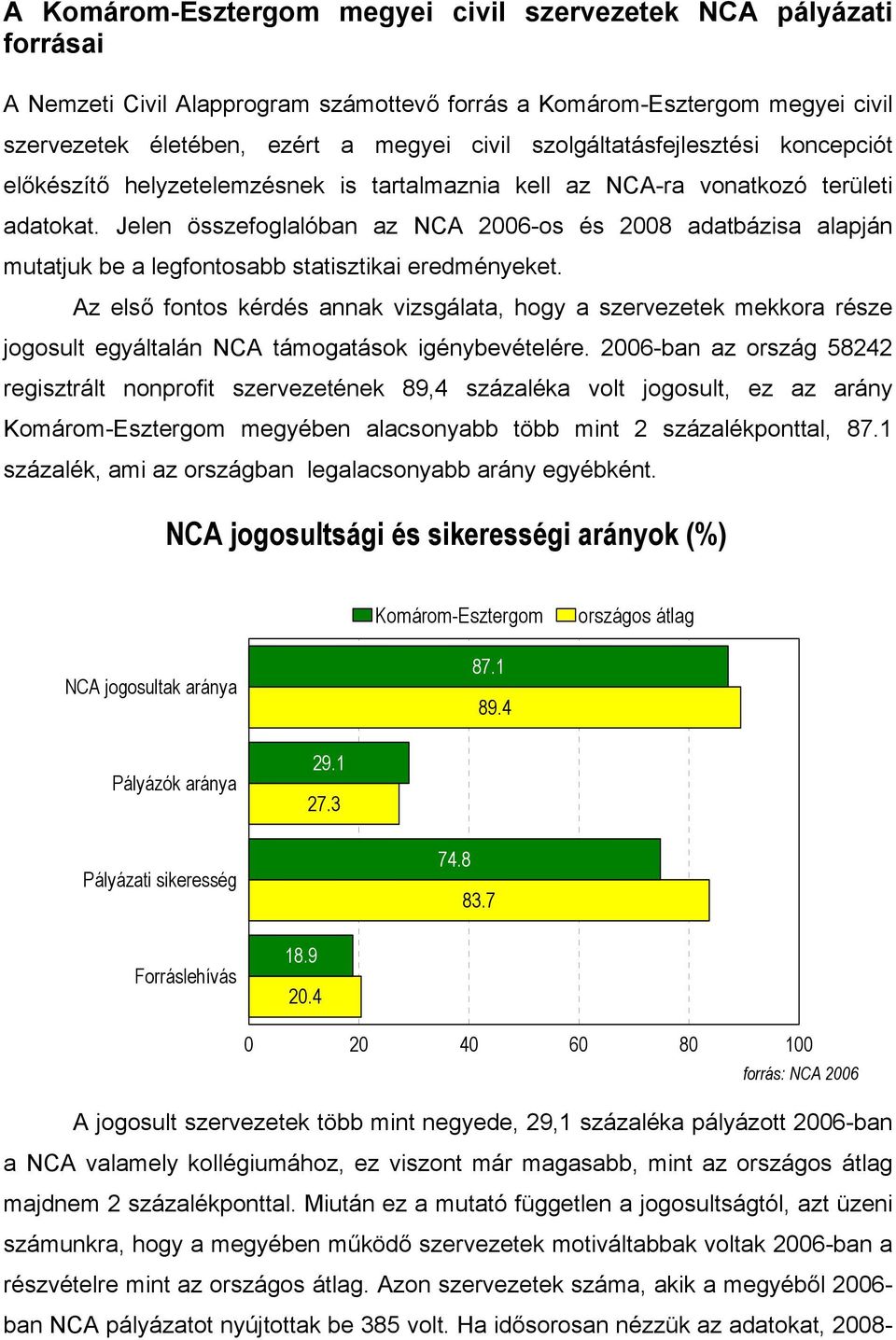 Jelen összefoglalóban az NCA 2006-os és 2008 adatbázisa alapján mutatjuk be a legfontosabb statisztikai eredményeket.