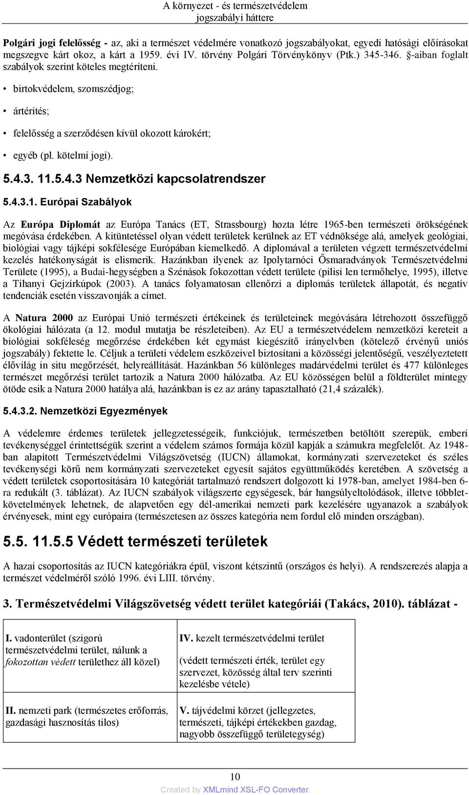 3. 11.5.4.3 Nemzetközi kapcsolatrendszer 5.4.3.1. Európai Szabályok Az Európa Diplomát az Európa Tanács (ET, Strassbourg) hozta létre 1965-ben természeti örökségének megóvása érdekében.