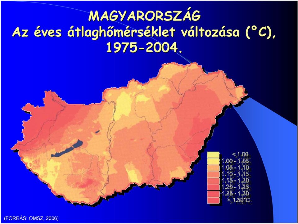 változása ( C),