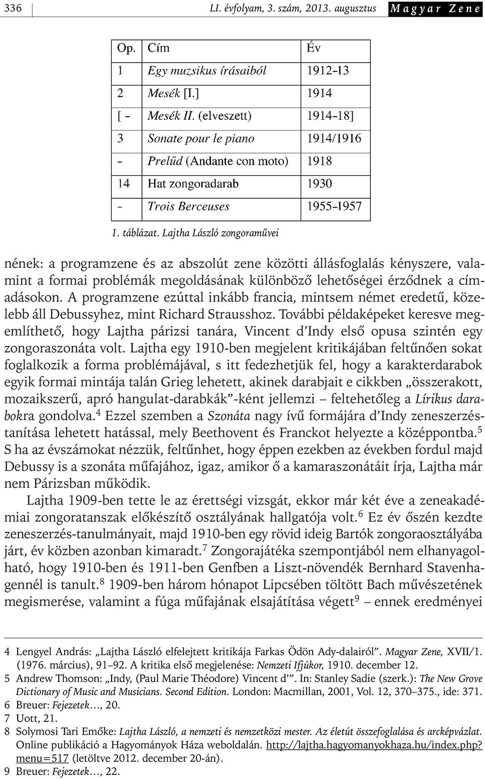 A programzene ezúttal inkább francia, mintsem német eredetû, közelebb áll Debussyhez, mint Richard Strausshoz.