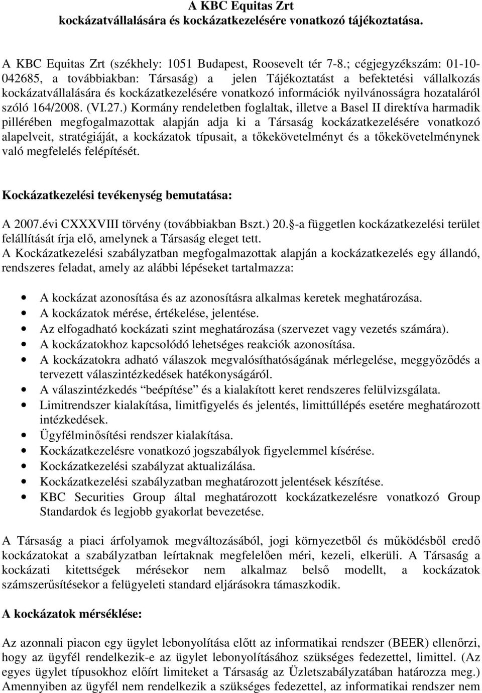 szóló 164/2008. (VI.27.