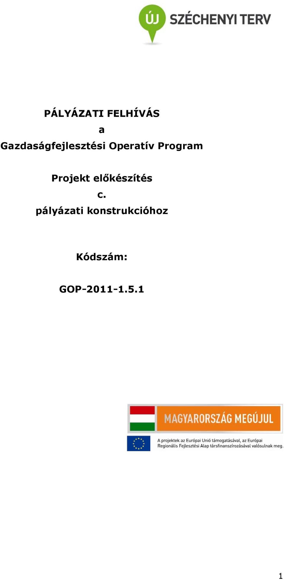 Program Projekt előkészítés c.