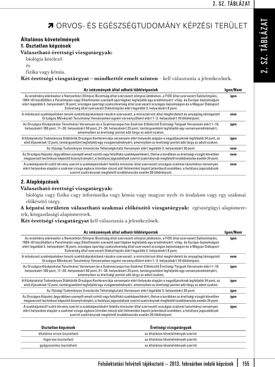 sportágban legfeljebb egy eredményért: világ- Európa-bajnokságon elért legalább 3.