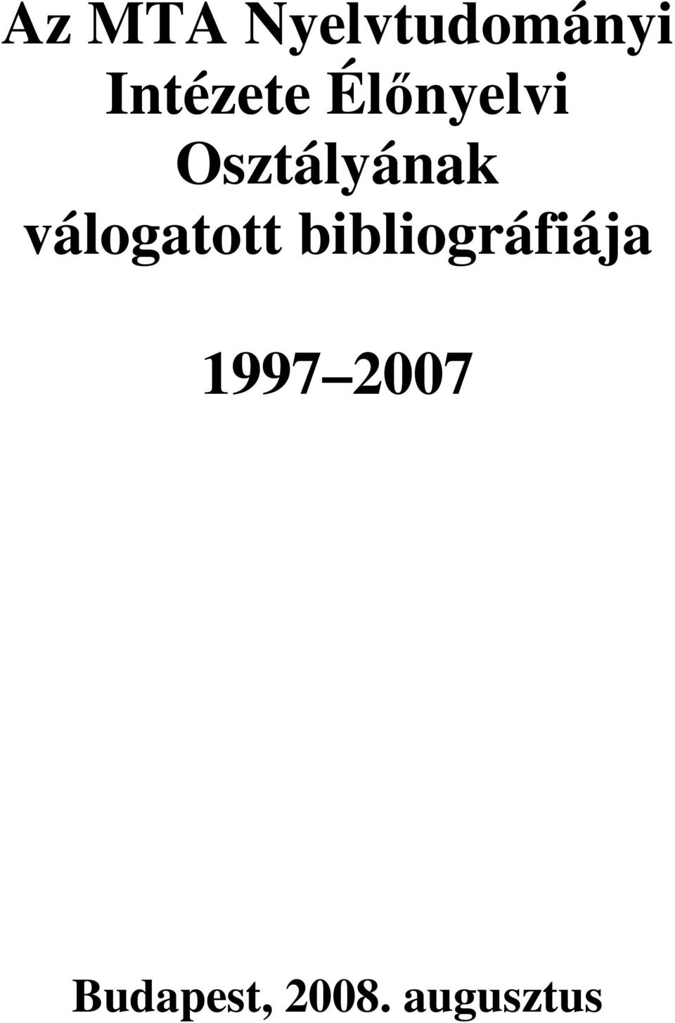 Osztályának válogatott