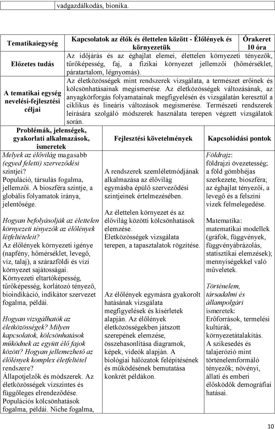 szintjei? Populáció, társulás fogalma, jellemzői. A bioszféra szintje, a globális folyamatok iránya, jelentősége. Hogyan befolyásolják az élettelen környezeti tényezők az élőlények létfeltételeit?