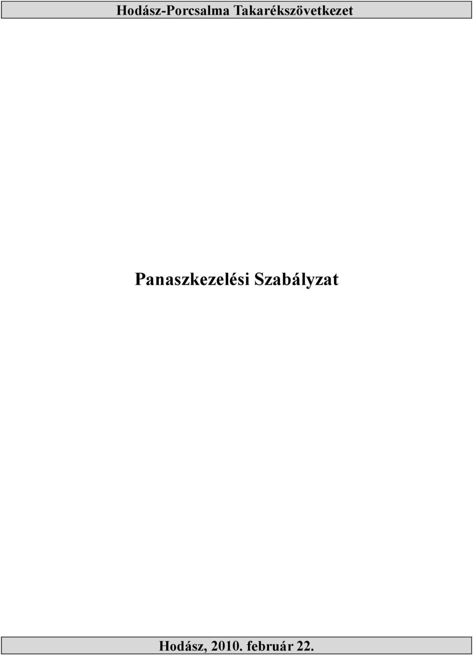 Panaszkezelési