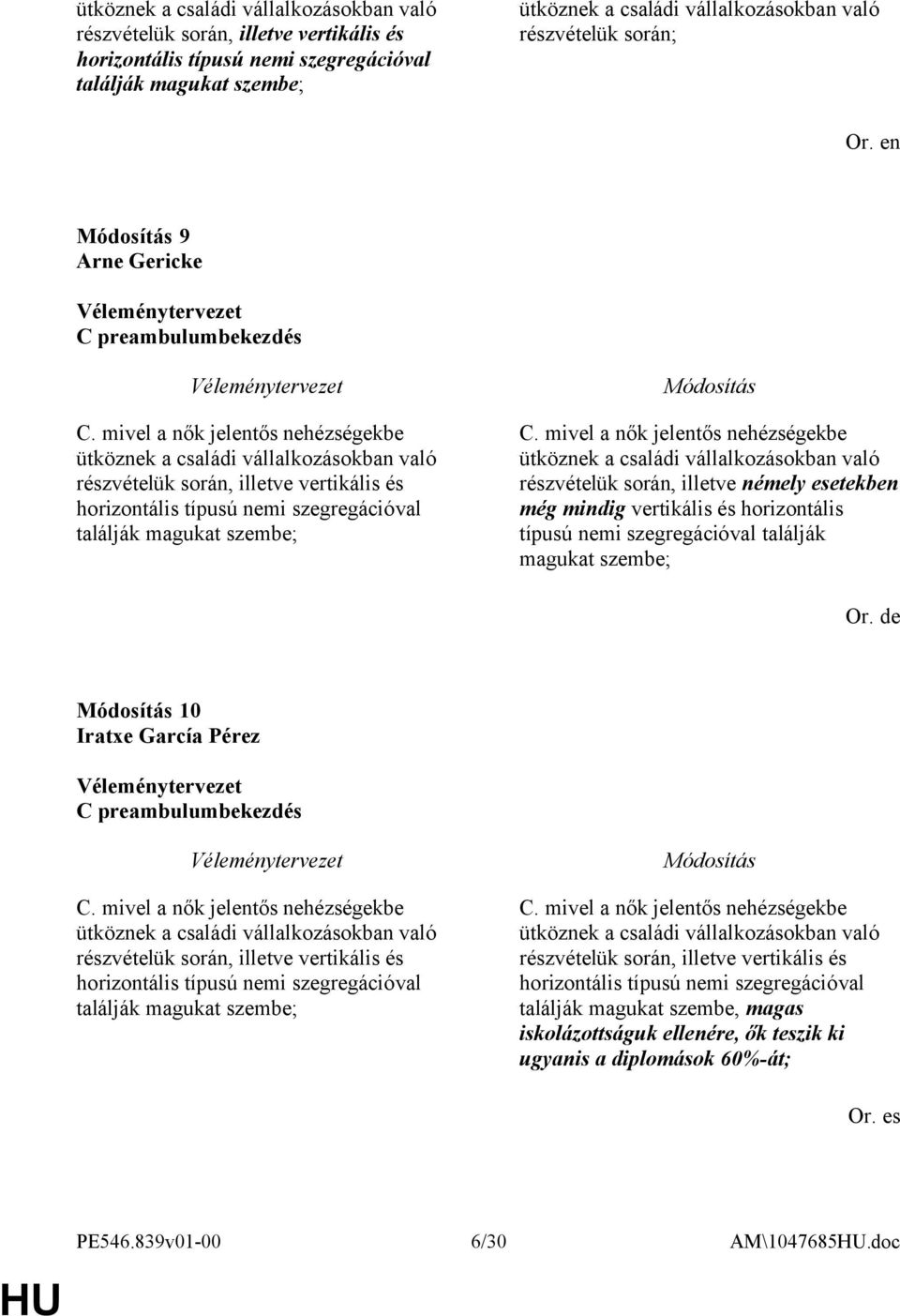 mivel a nők jelentős nehézségekbe ütköznek a családi vállalkozásokban való részvételük során, illetve vertikális és horizontális típusú nemi szegregációval találják magukat szembe; C.