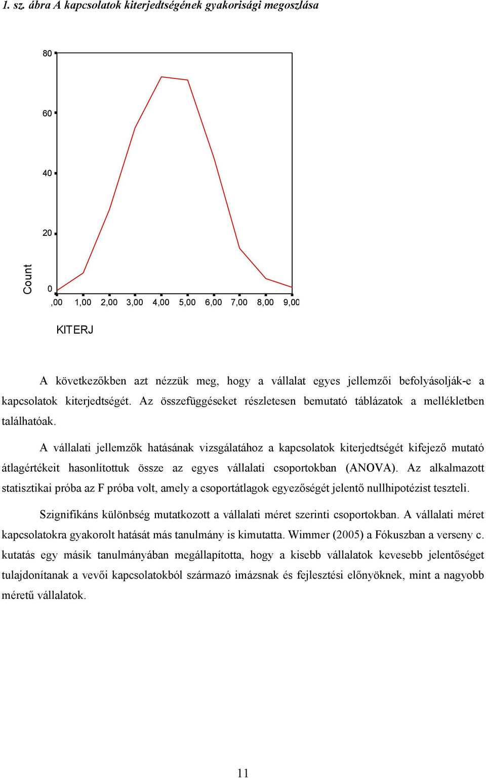 befolyásolják-e a kapcsolatok kiterjedtségét. Az összefüggéseket részletesen bemutató táblázatok a mellékletben találhatóak.