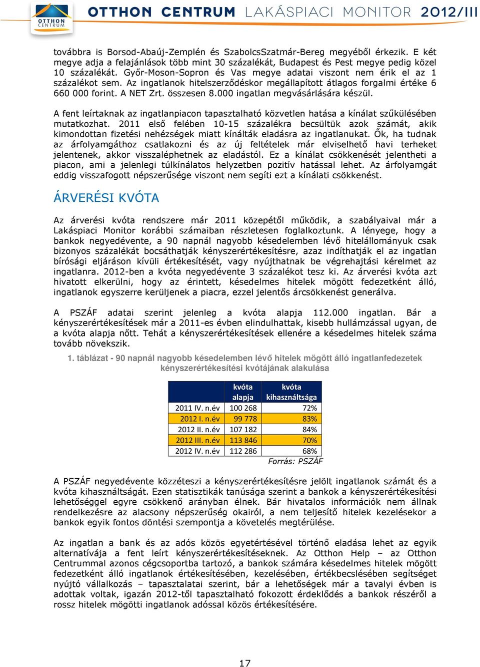 000 ingatlan megvásárlására készül. A fent leírtaknak az ingatlanpiacon tapasztalható közvetlen hatása a kínálat szűkülésében mutatkozhat.