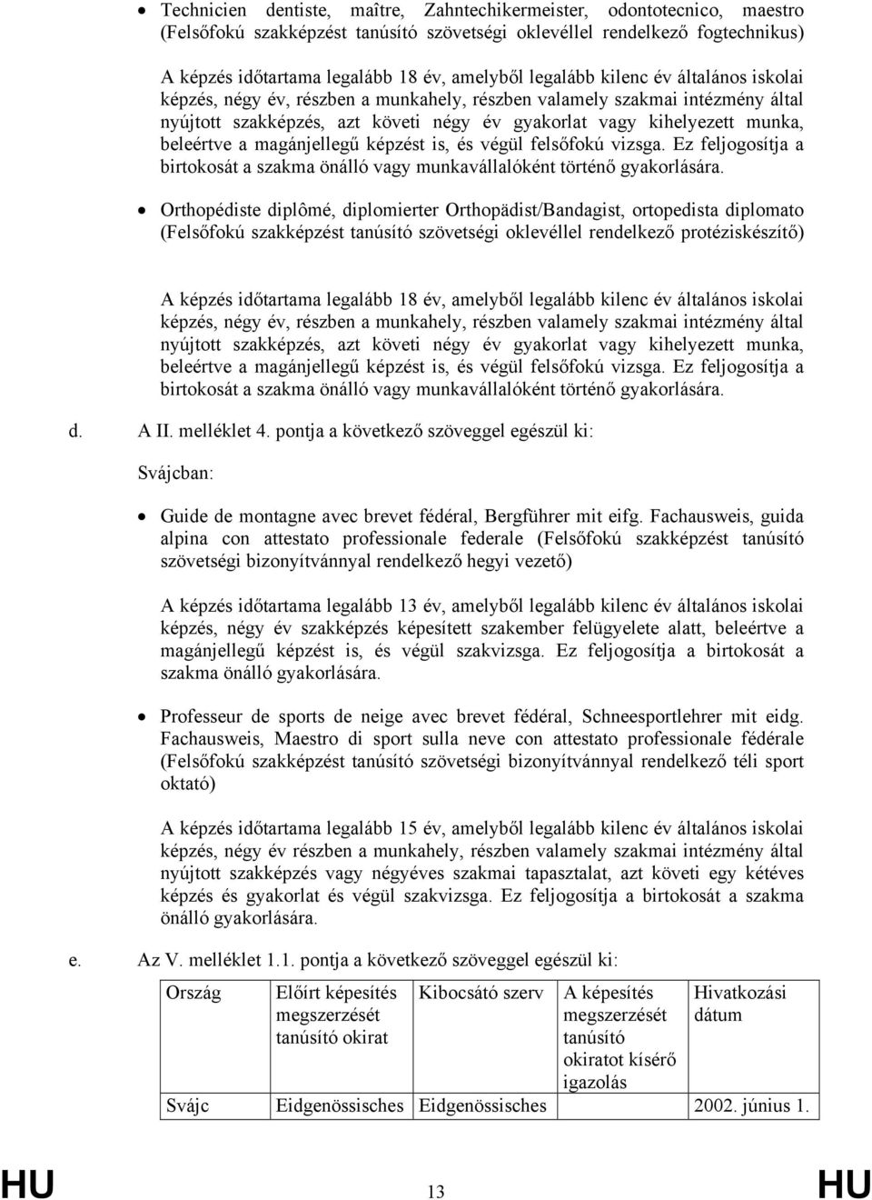 a magánjellegű képzést is, és végül felsőfokú vizsga. Ez feljogosítja a birtokosát a szakma önálló vagy munkavállalóként történő gyakorlására.