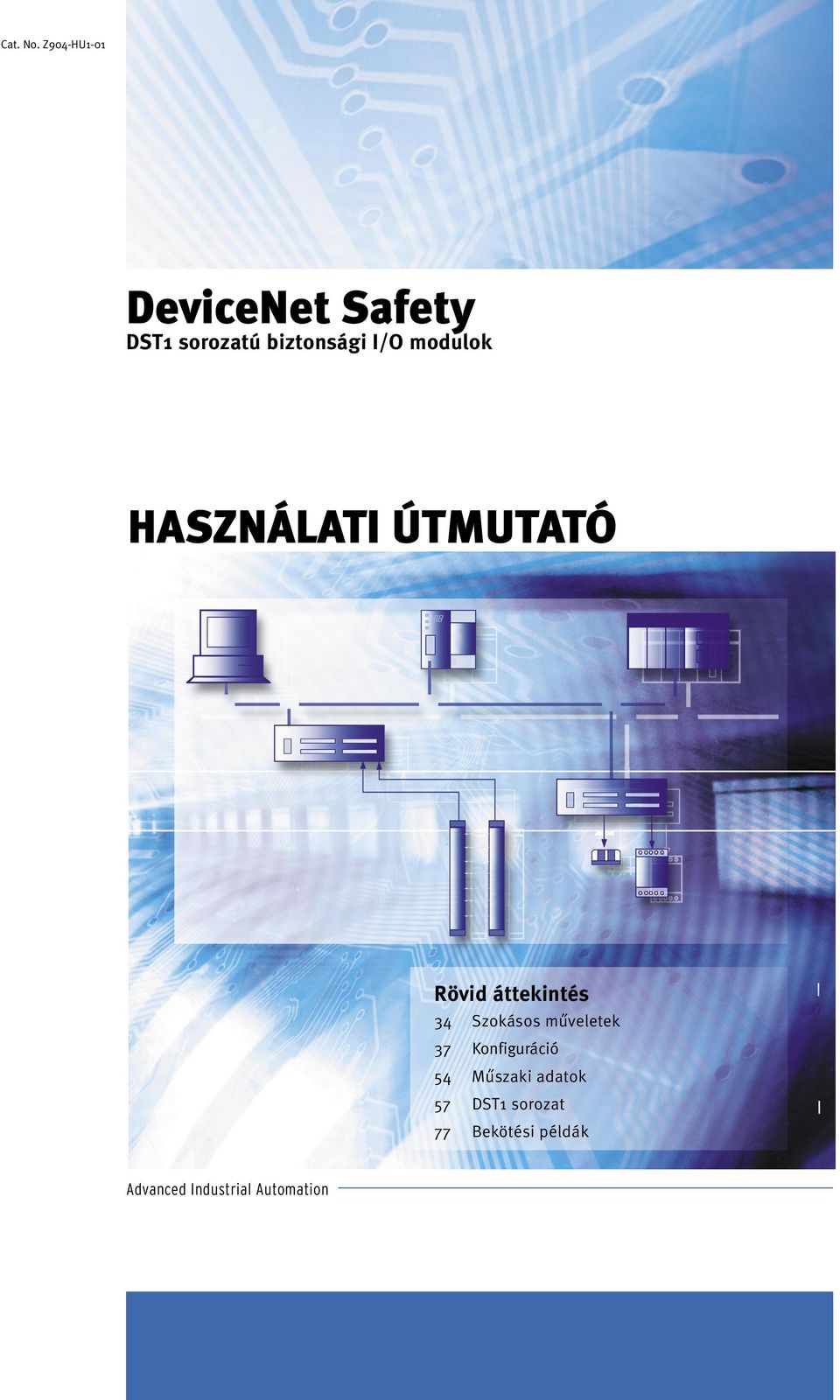 !!  Z904-HU1-01 DST1 sorozatú biztonsági I/O modulok DST1 sorozatú biztonsági I/O modulok HASZNÁLATI ÚTMUTATÓ HASZNÁLATI ÚTMUTATÓ MAGYARORSZÁG OMRON