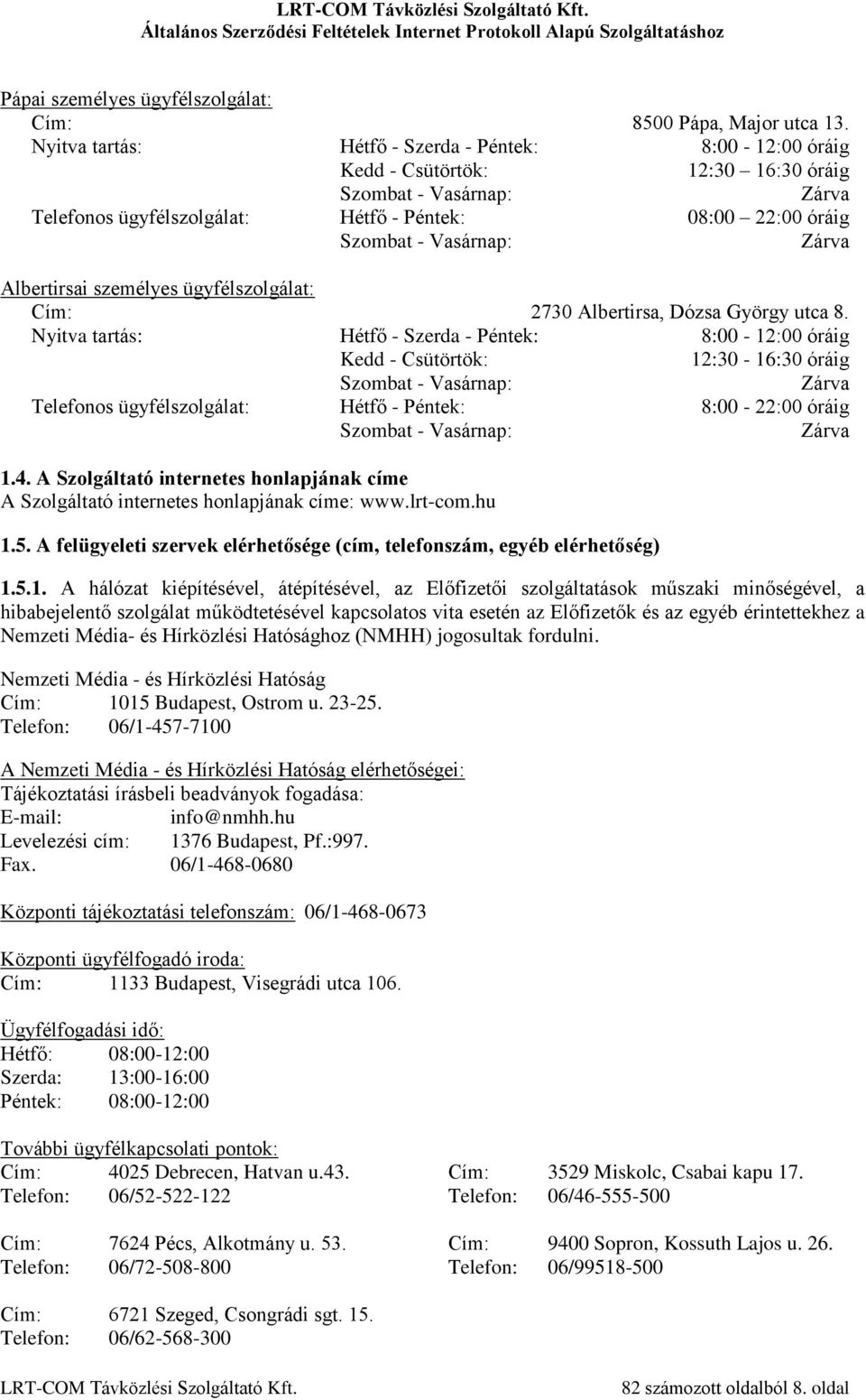 Zárva Albertirsai személyes ügyfélszolgálat: Cím: 2730 Albertirsa, Dózsa György utca 8.