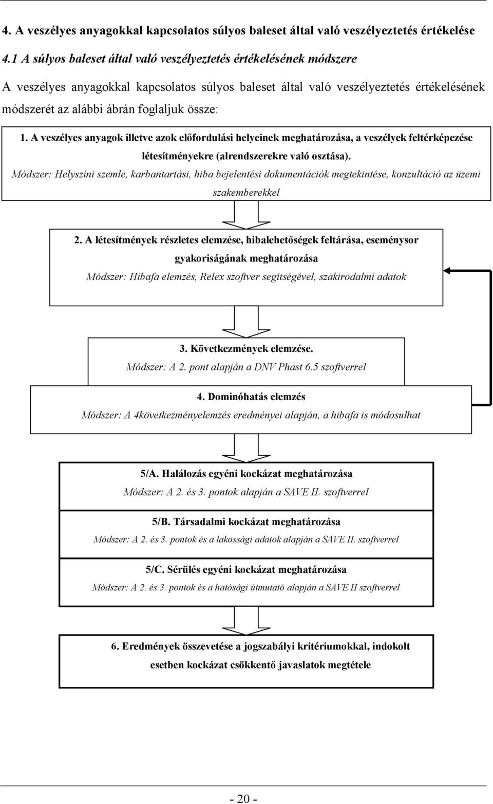 össze: 1. A veszélyes anyagok illetve azok előfordulási helyeinek meghatározása, a veszélyek feltérképezése létesítményekre (alrendszerekre való osztása).