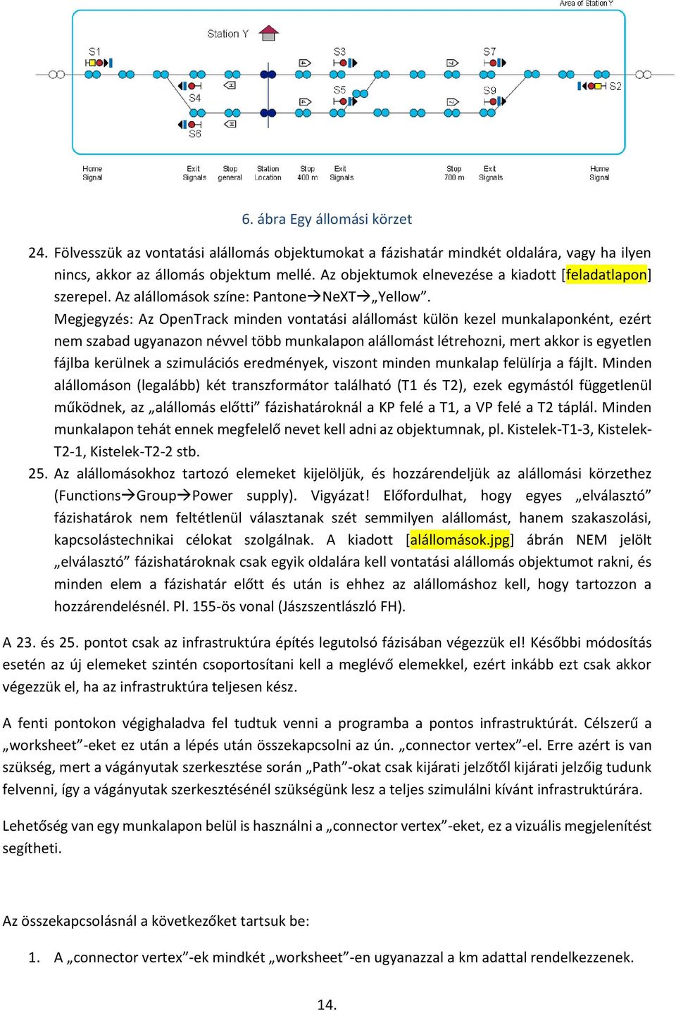 Megjegyzés: Az OpenTrack minden vontatási alállomást külön kezel munkalaponként, ezért nem szabad ugyanazon névvel több munkalapon alállomást létrehozni, mert akkor is egyetlen fájlba kerülnek a