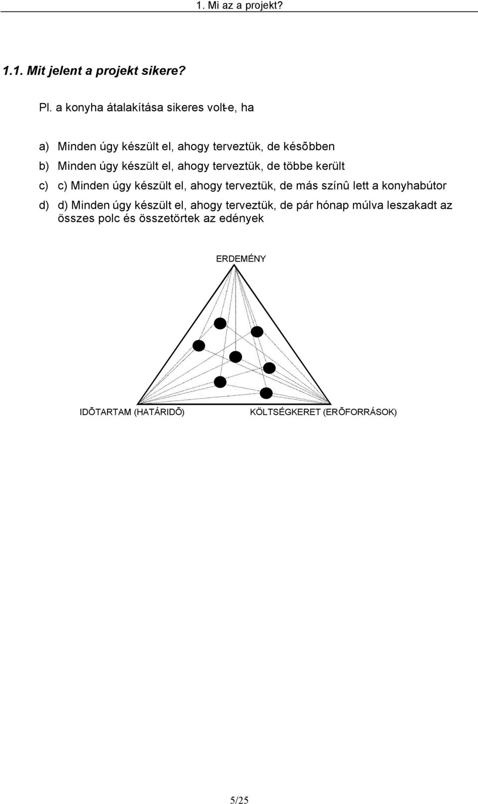 el, ahogy terveztük, de többe került c) c) Minden úgy készült el, ahogy terveztük, de más színû lett a konyhabútor