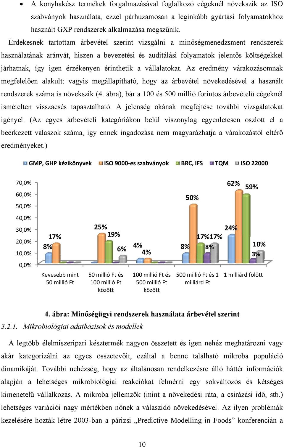 érzékenyen érinthetik a vállalatokat. Az eredmény várakozásomnak megfelelően alakult: vagyis megállapítható, hogy az árbevétel növekedésével a használt rendszerek száma is növekszik (4.