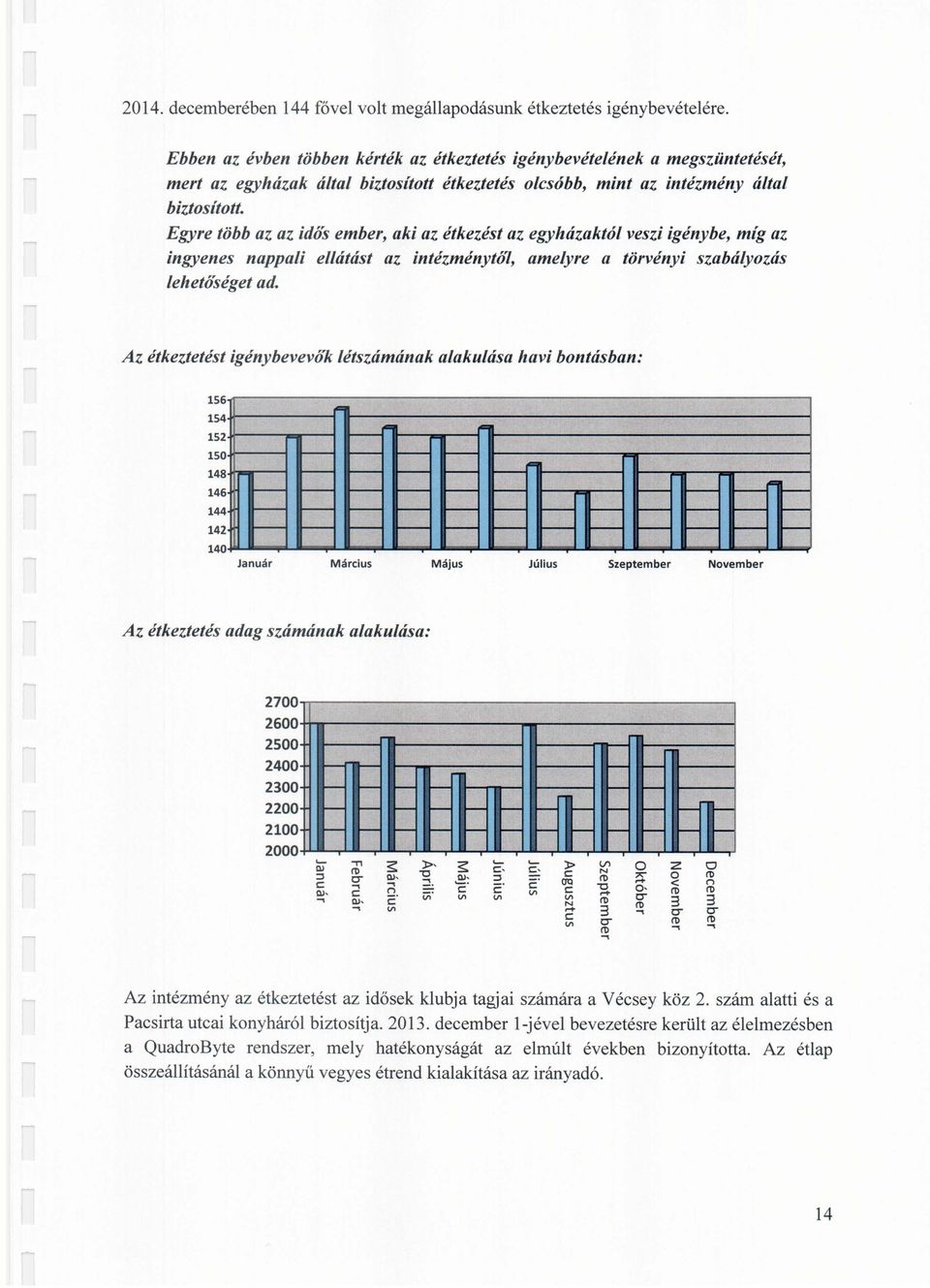 Egyre több az az idős ember, aki az étkezést az egyházaktól veszi igénybe, míg az ingyenes nappali ellátást az intézménytől, amelyre a törvényi szabályozás lehetőséget ad.