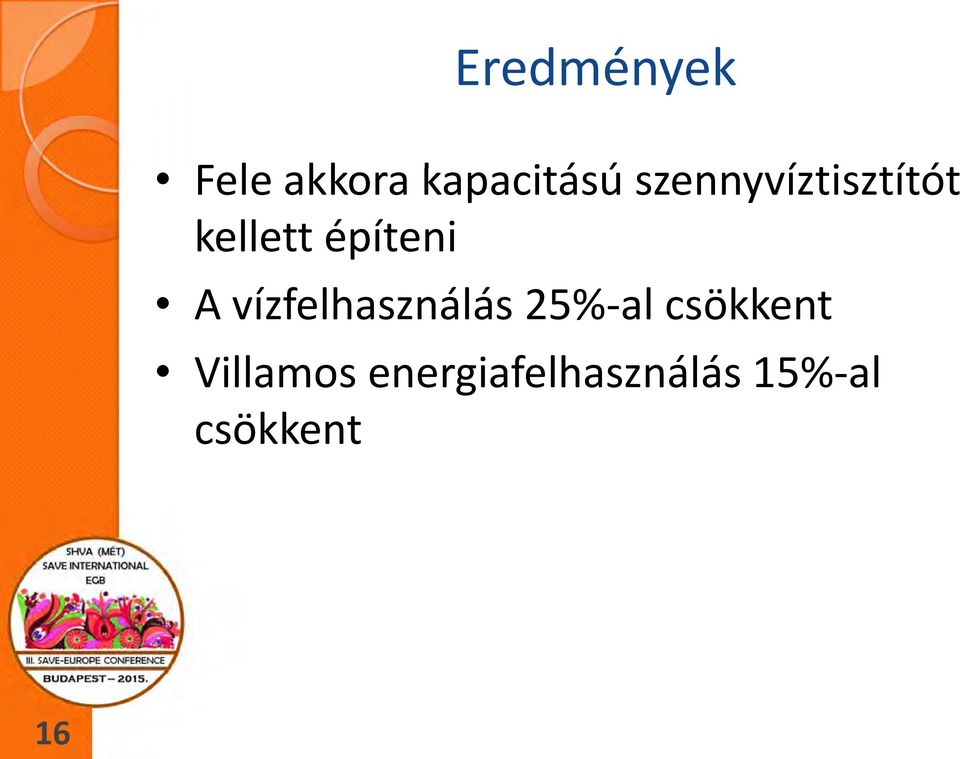 építeni A vízfelhasználás 25% al csökkent