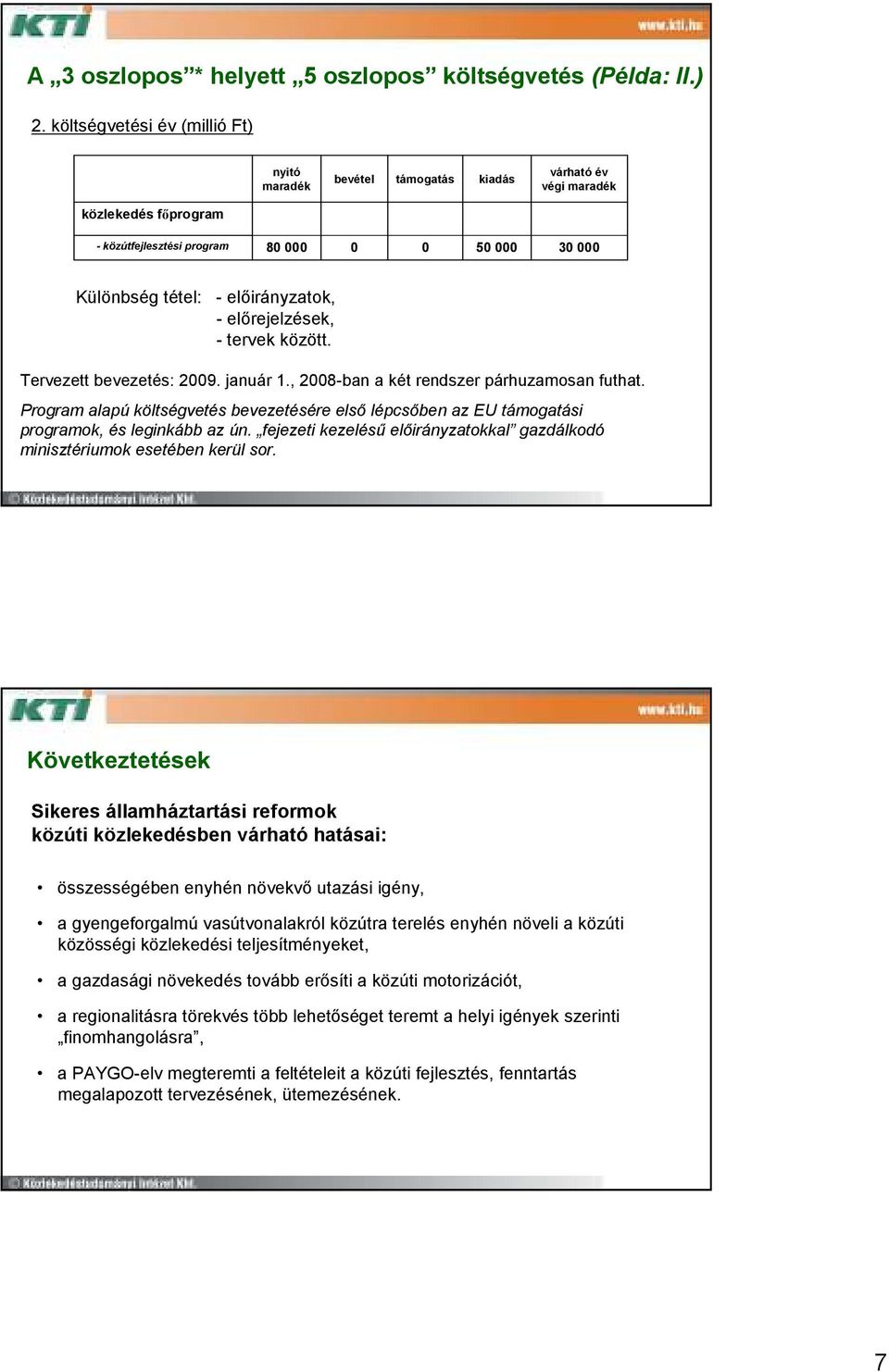 - elırejelzések, - tervek között. Tervezett bevezetés: 2009. január 1., 2008-ban a két rendszer párhuzamosan futhat.