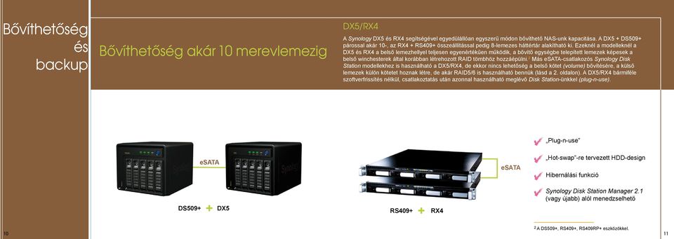 Station (volume) Disk Station (plug-n-use) esata