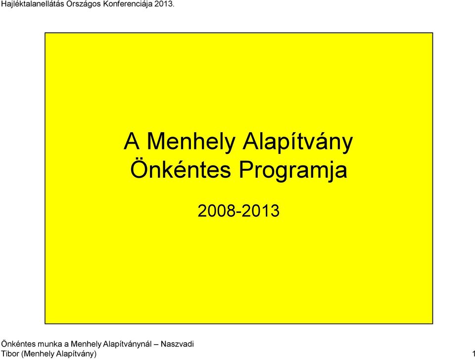 Programja 2008-2013
