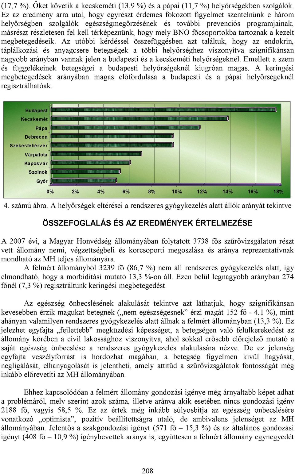 térképeznünk, hogy mely BNO főcsoportokba tartoznak a kezelt megbetegedéseik.