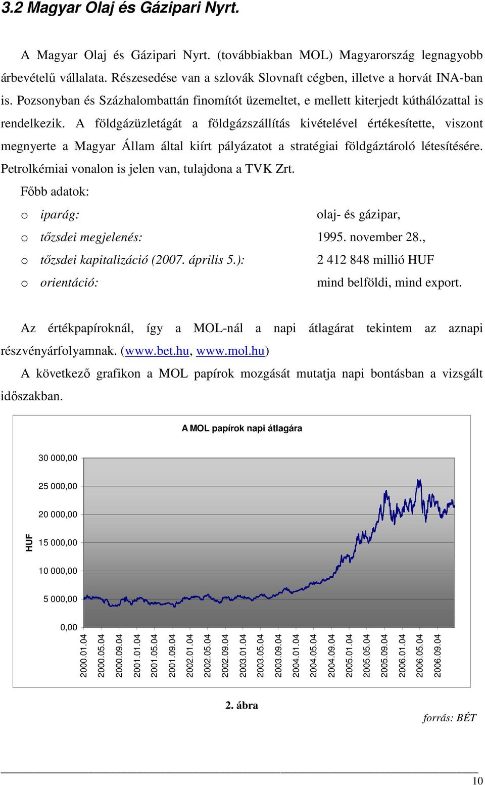 A földgázüzletágát a földgázszállítás kivételével értékesítette, viszont megnyerte a Magyar Állam által kiírt pályázatot a stratégiai földgáztároló létesítésére.