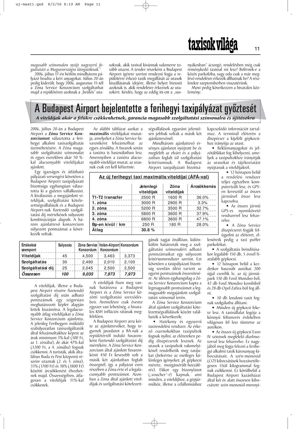 Egy igazságos és átlátható pályázati versengést követően a Budapest Airport taxipályázati bizottsága egyhangúan választotta ki a győztes vállalkozást.