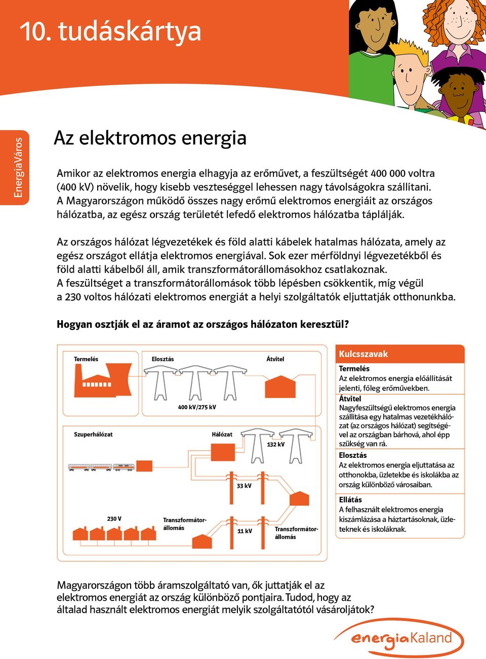 Az országos hálózat légvezetékek és föld alatti kábelek hatalmas hálózata, amely az egész országot ellátja elektromos energiával.