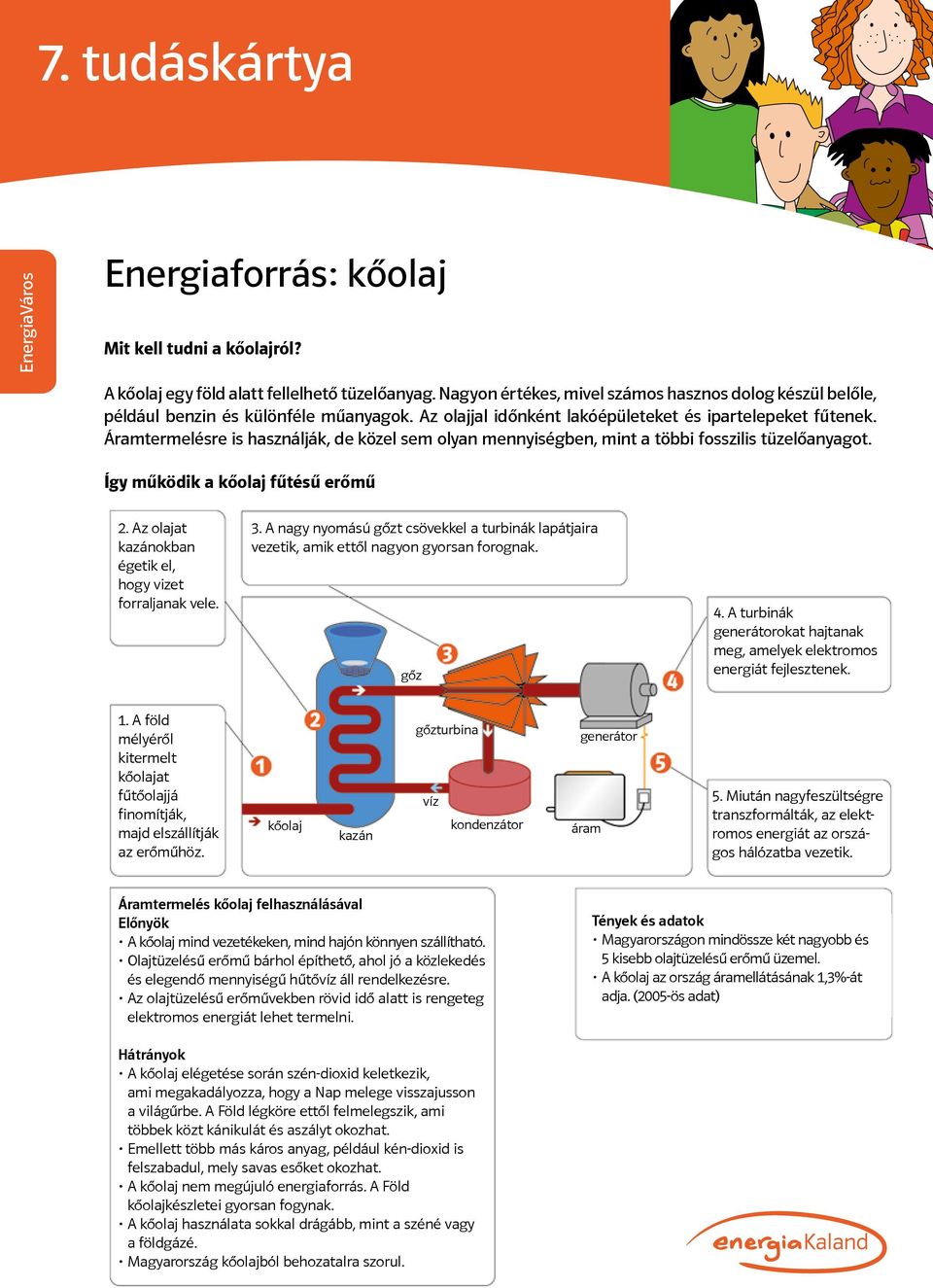 Áramtermelésre is használják, de közel sem olyan mennyiségben, mint a többi fosszilis tüzelőanyagot. Így működik a kőolaj fűtésű erőmű 2. Az olajat kazánokban égetik el, hogy vizet forraljanak vele.