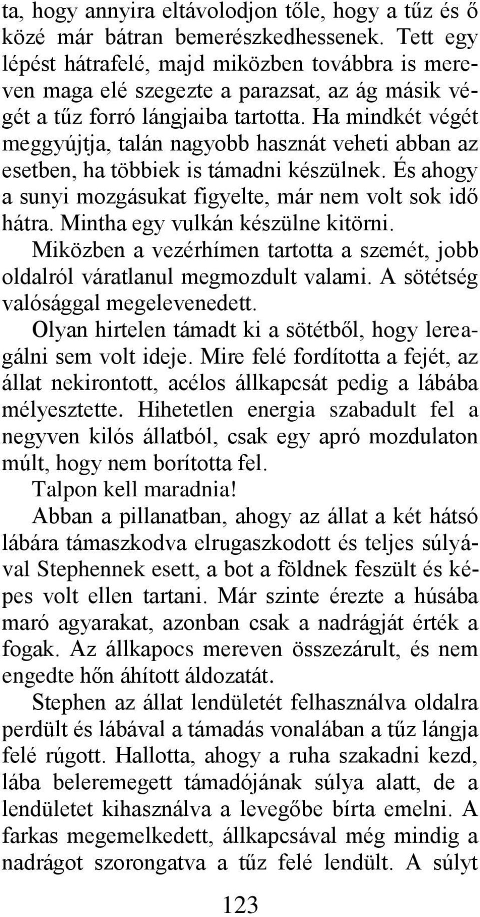 Ha mindkét végét meggyújtja, talán nagyobb hasznát veheti abban az esetben, ha többiek is támadni készülnek. És ahogy a sunyi mozgásukat figyelte, már nem volt sok idő hátra.