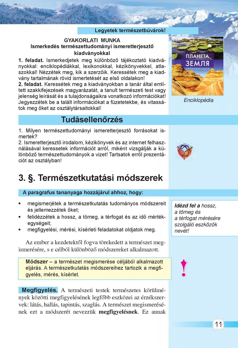 Keressétek meg a kiadvány tartalmának rövid ismertetését az első oldalakon! 2. feladat.