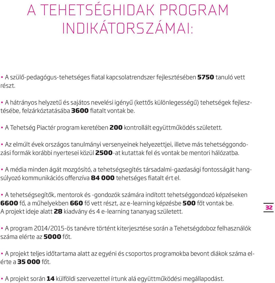 A Tehetség Piactér program keretében 200 kontrollált együttműködés született.