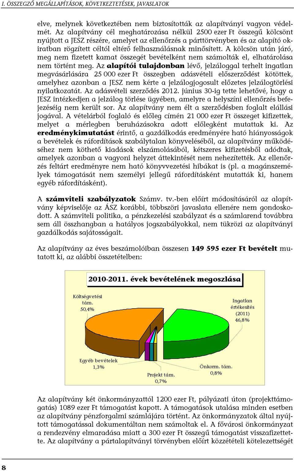 minősített. A kölcsön után járó, meg nem fizetett kamat összegét bevételként nem számolták el, elhatárolása nem történt meg.