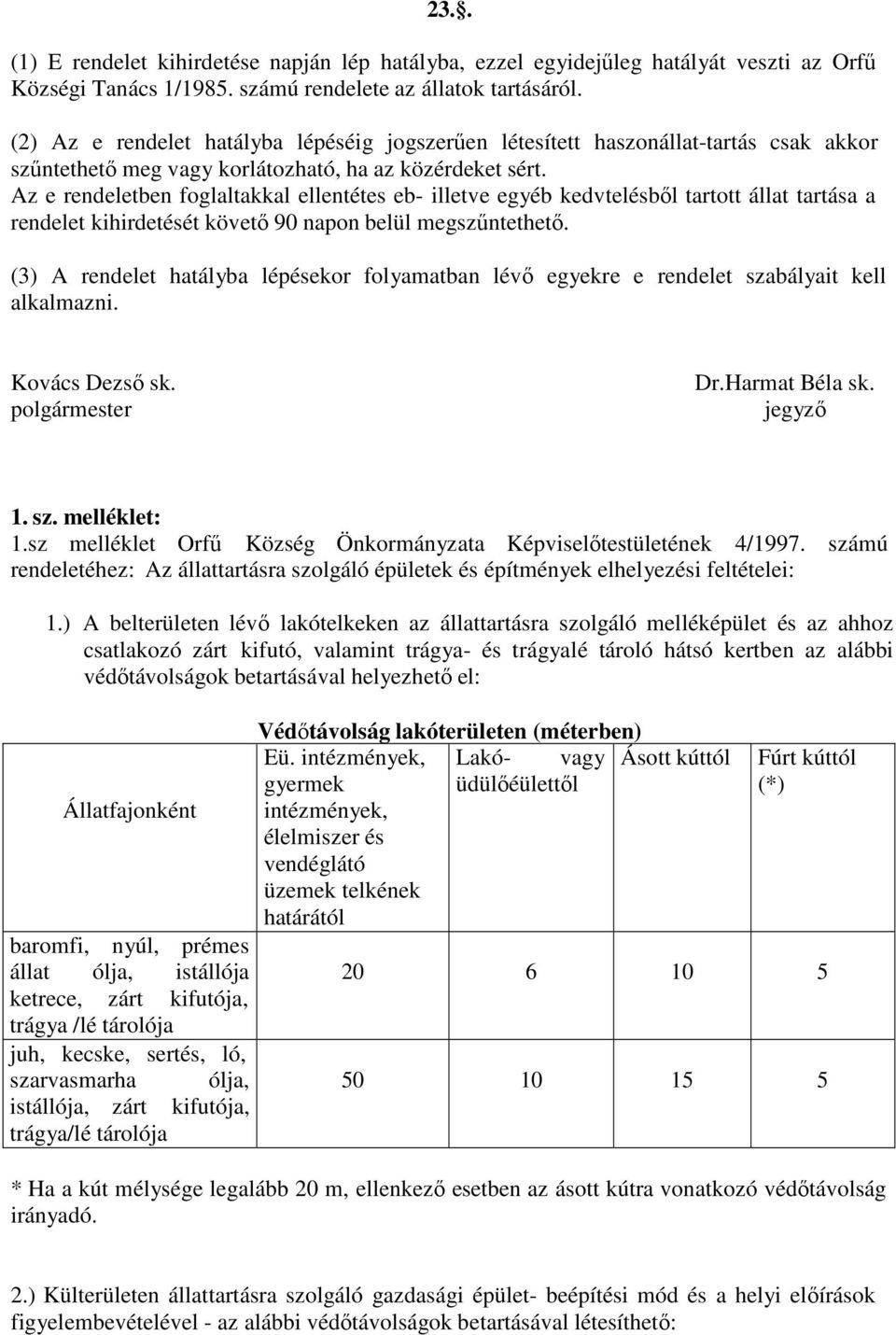 Az e rendeletben foglaltakkal ellentétes eb- illetve egyéb kedvtelésből tartott állat tartása a rendelet kihirdetését követő 90 napon belül megszűntethető.