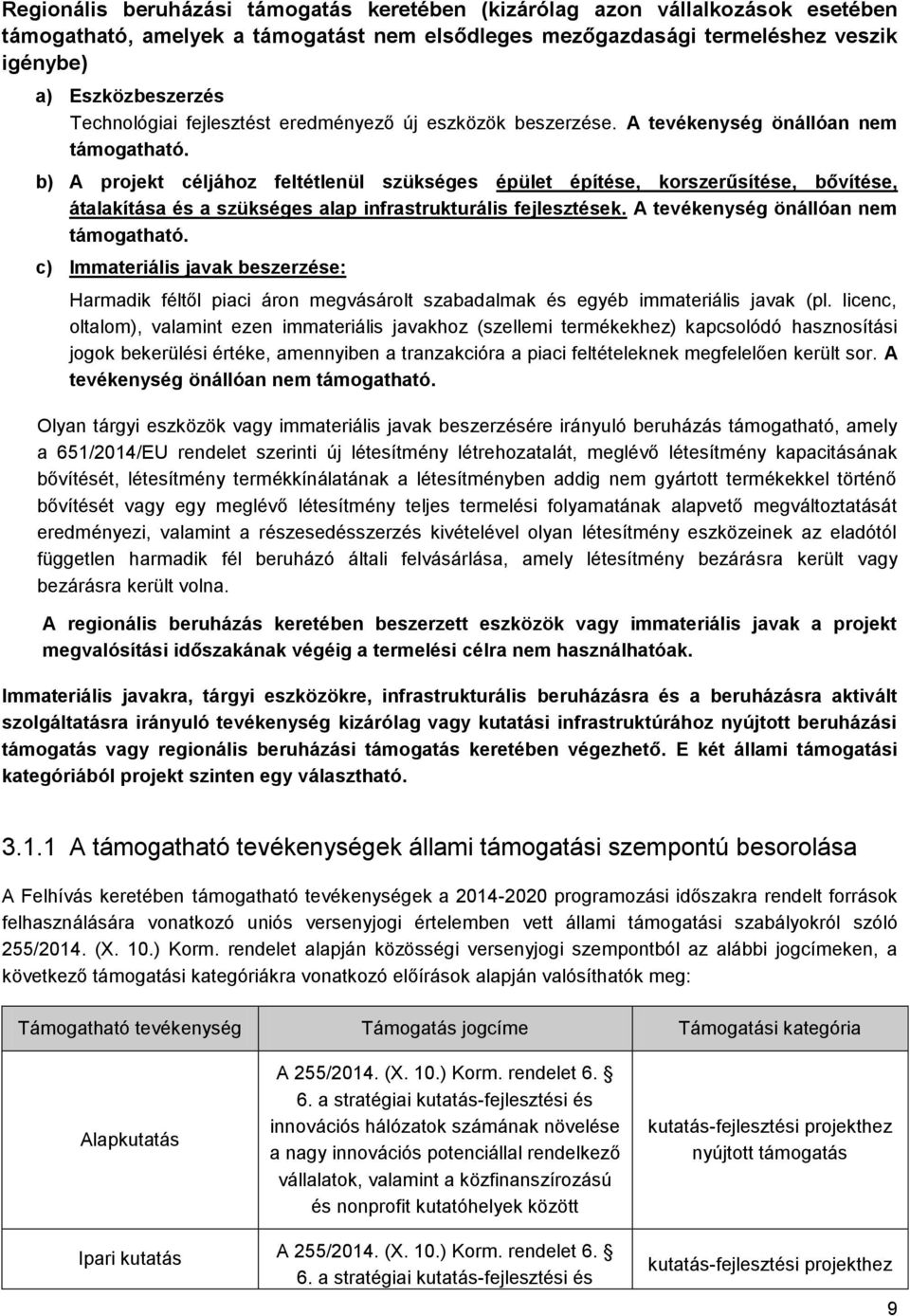 b) A projekt céljához feltétlenül szükséges épület építése, korszerűsítése, bővítése, átalakítása és a szükséges alap infrastrukturális fejlesztések. A tevékenység önállóan nem támogatható.