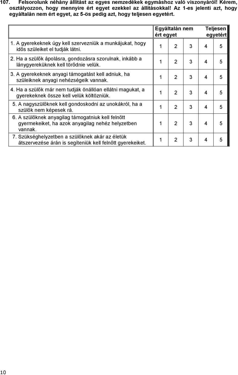 Ha a szülők ápolásra, gondozásra szorulnak, inkább a lánygyereküknek kell törődnie velük. 3. A gyerekeknek anyagi támogatást kell adniuk, ha szüleiknek anyagi nehézségeik vannak. 4.