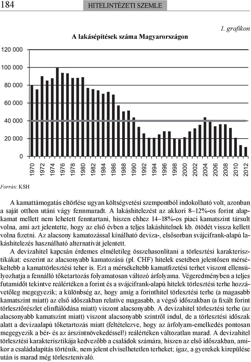 A lakáshitelezést az akkori 8 12%-os forint alapkamat mellett nem lehetett fenntartani, hiszen ehhez 14 18%-os piaci kamatszint társult volna, ami azt jelentette, hogy az első évben a teljes