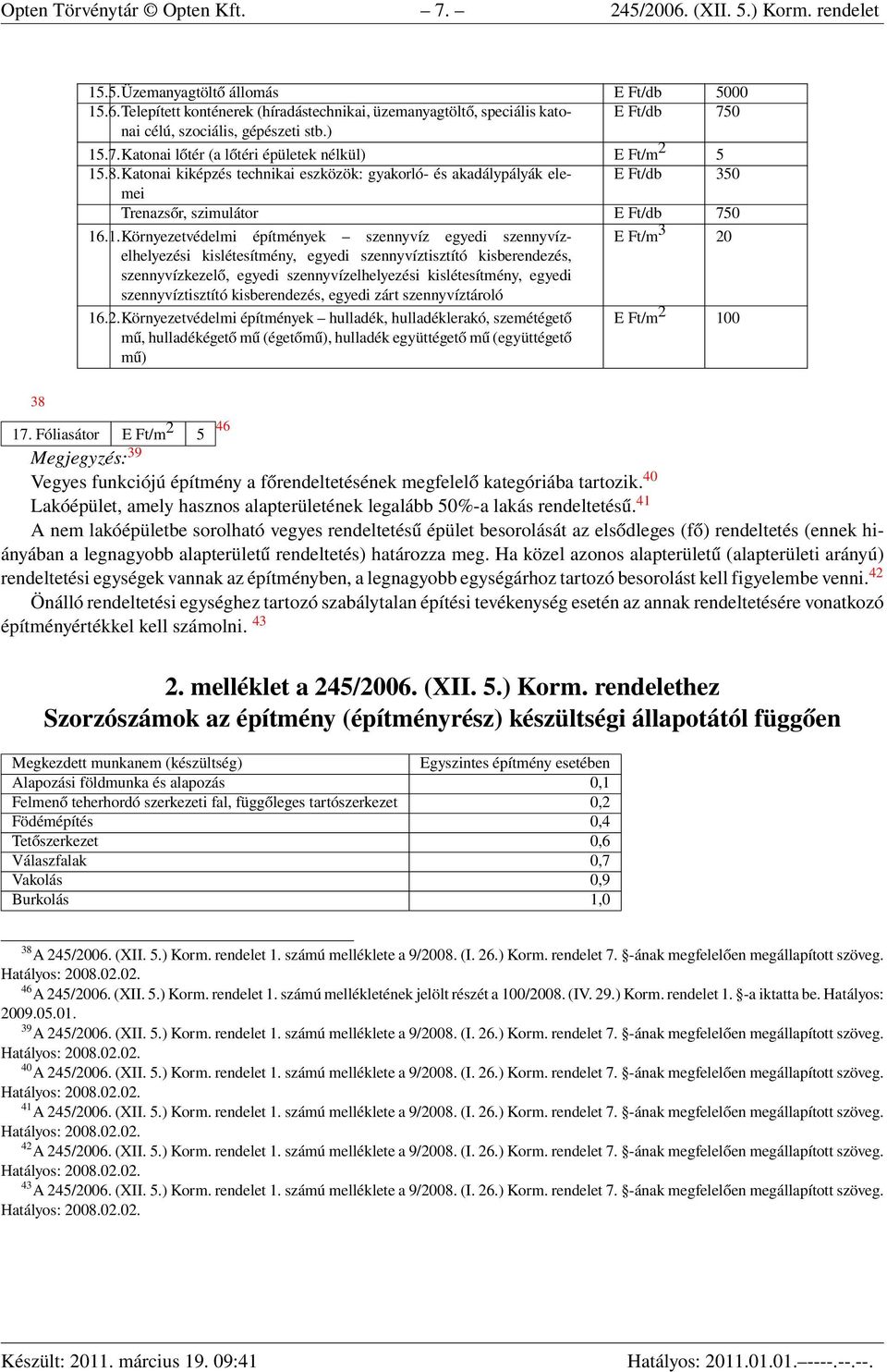 16.1.Környezetvédelmi építmények szennyvíz egyedi szennyvízelhelyezési kislétesítmény, egyedi szennyvíztisztító kisberendezés, szennyvízkezelő, egyedi szennyvízelhelyezési kislétesítmény, egyedi