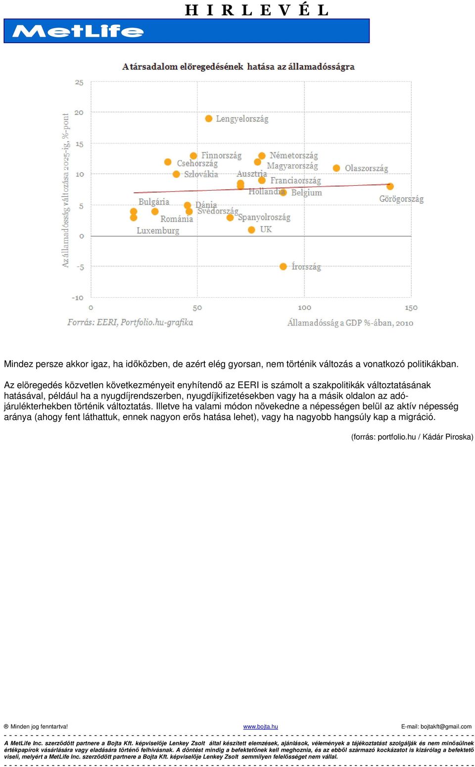 nyugdíjrendszerben, nyugdíjkifizetésekben vagy ha a másik oldalon az adójárulékterhekben történik változtatás.