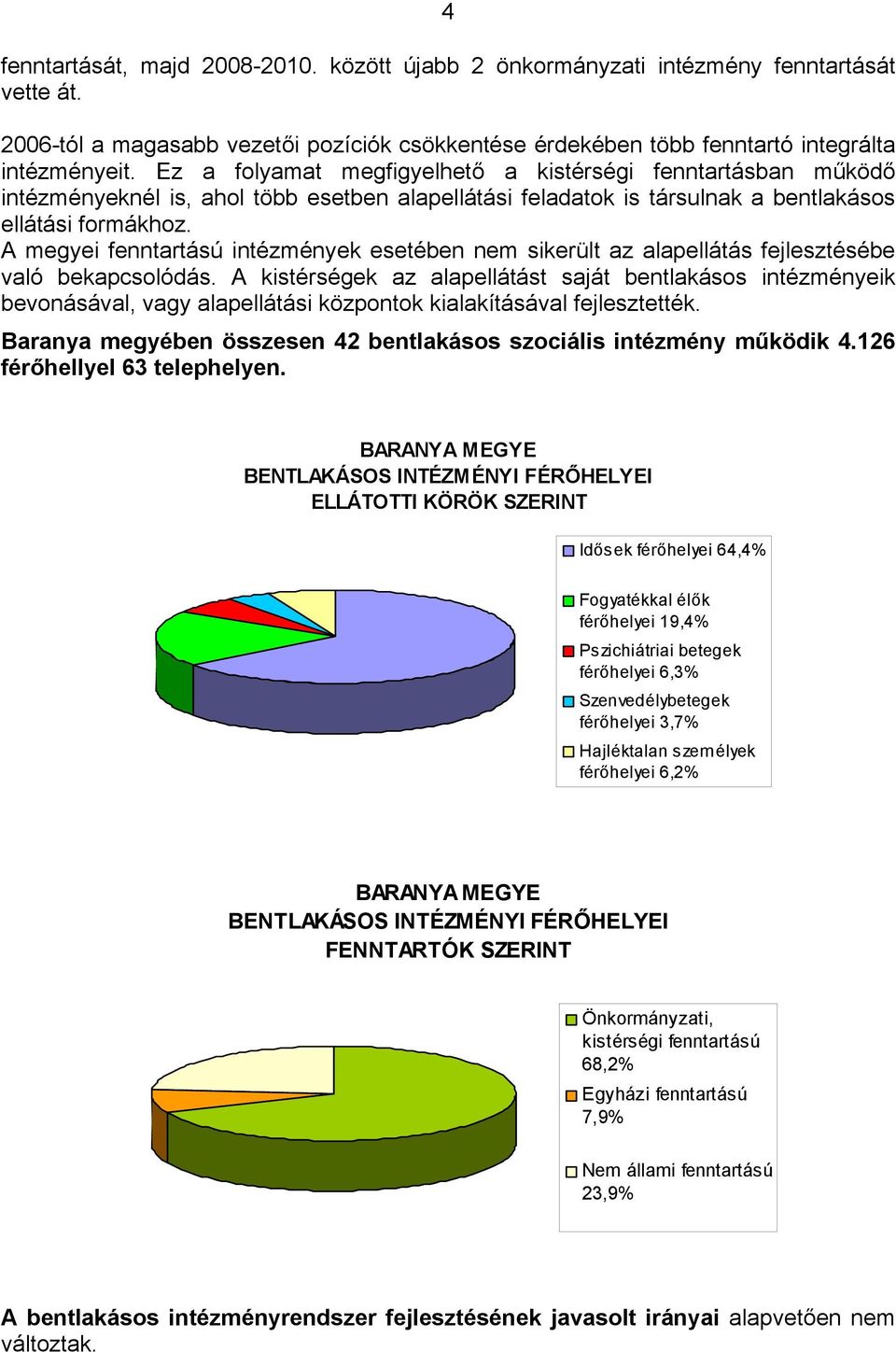 A megyei fenntartású intézmények esetében nem sikerült az alapellátás fejlesztésébe való bekapcsolódás.