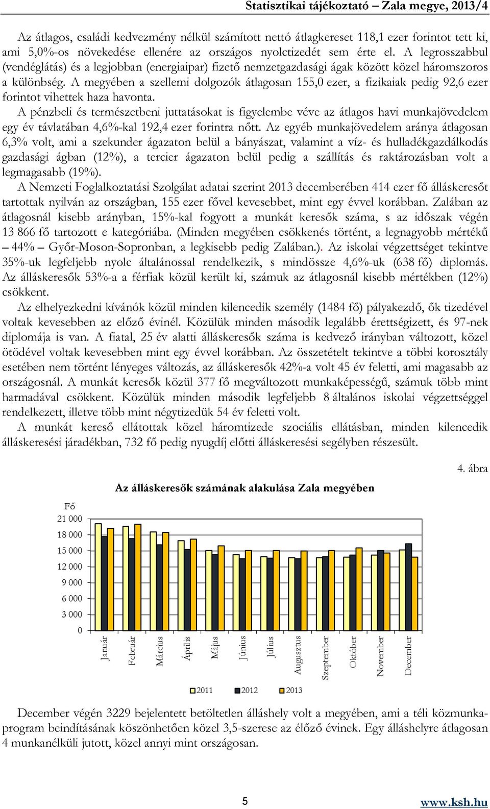 A megyében a szellemi dolgozók átlagosan 155,0 ezer, a fizikaiak pedig 92,6 ezer forintot vihettek haza havonta.