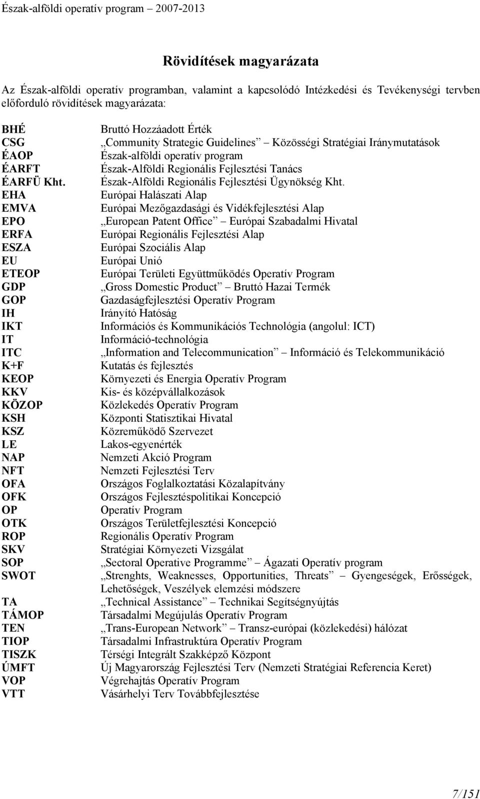 Strategic Guidelines Közösségi Stratégiai Iránymutatások Észak-alföldi operatív program Észak-Alföldi Regionális Fejlesztési Tanács Észak-Alföldi Regionális Fejlesztési Ügynökség Kht.