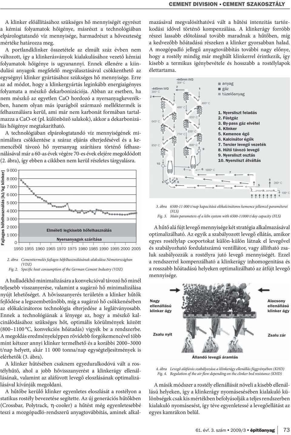 Ennek ellenére a kiindulási anyagok megfelelő megválasztásával csökkenthető az egységnyi klinker gyártásához szükséges hő mennyisége.