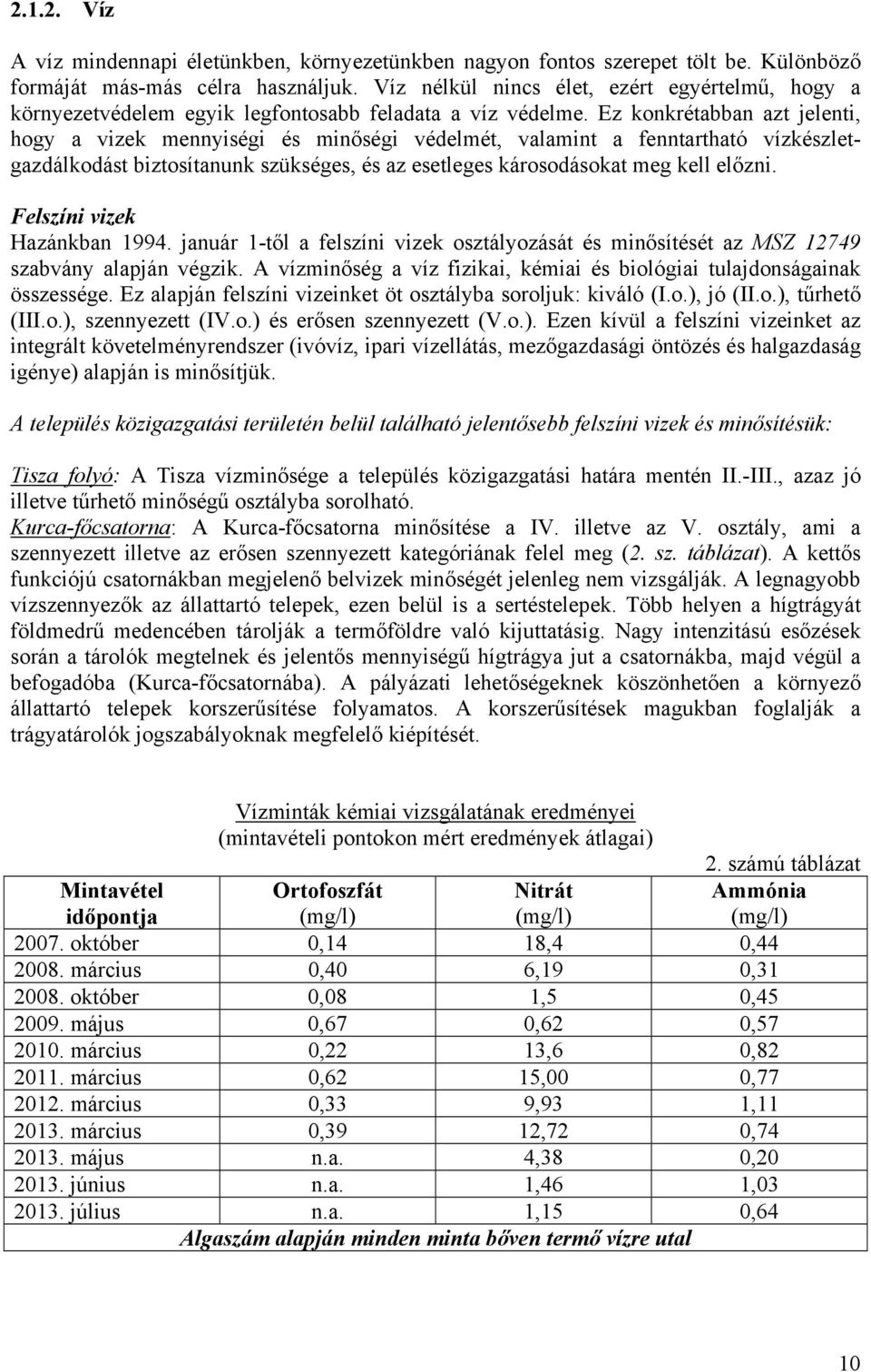 Ez konkrétabban azt jelenti, hogy a vizek mennyiségi és minőségi védelmét, valamint a fenntartható vízkészletgazdálkodást biztosítanunk szükséges, és az esetleges károsodásokat meg kell előzni.